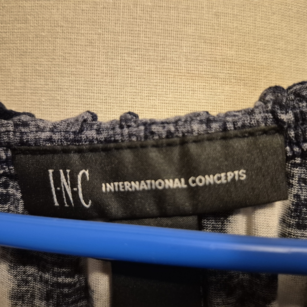 INC International Concepts Blue and White Garment
